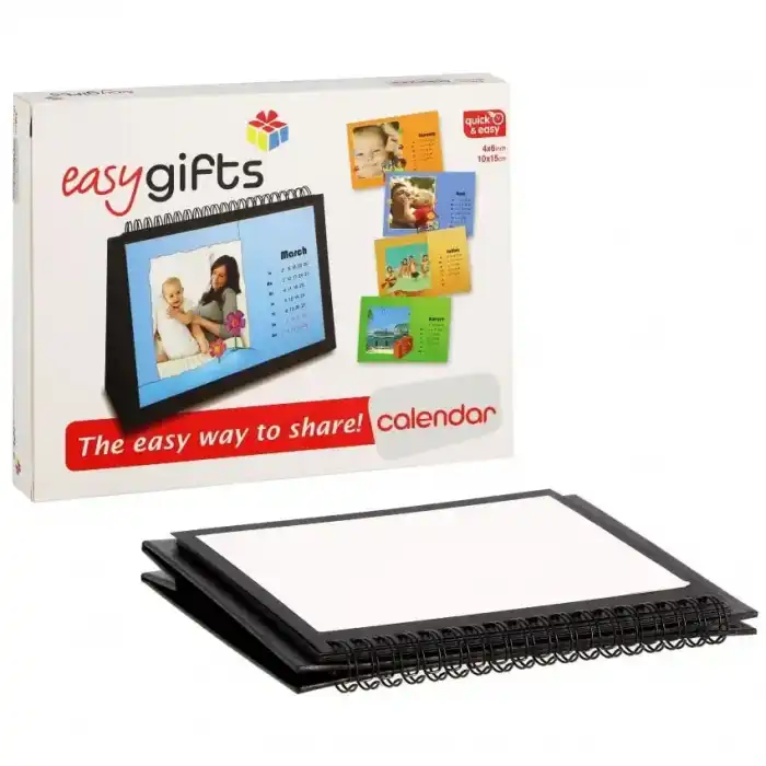 MB TECH Chevalet Calendrier 10X15 Paysage Noir