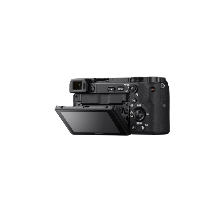 Sony α 6400 + SELP1650 MILC 24,2 MP CMOS 6000 x 4000 pixels Noir