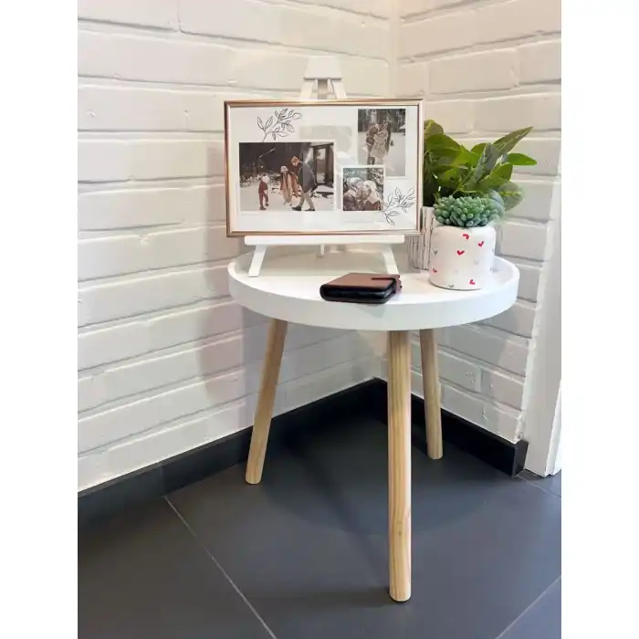 DEKNUDT Chevalet bois en blanc (34cm)