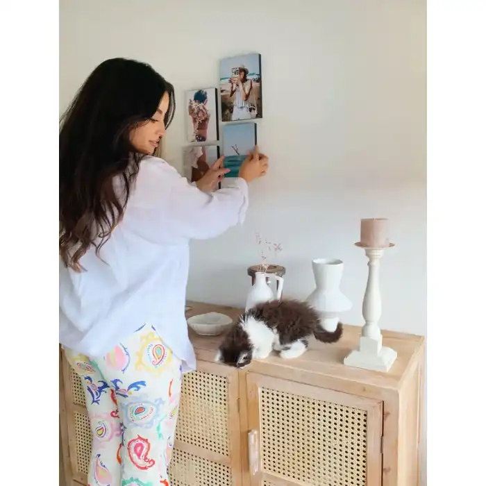 DEKNUDT Bloc photo 10x15 autocollant en mousse avec bord noir X2