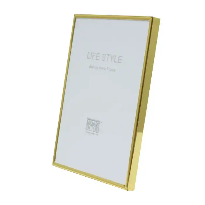 DEKNUDT Encadrement fin en métal en couleur doré brillant 13X18