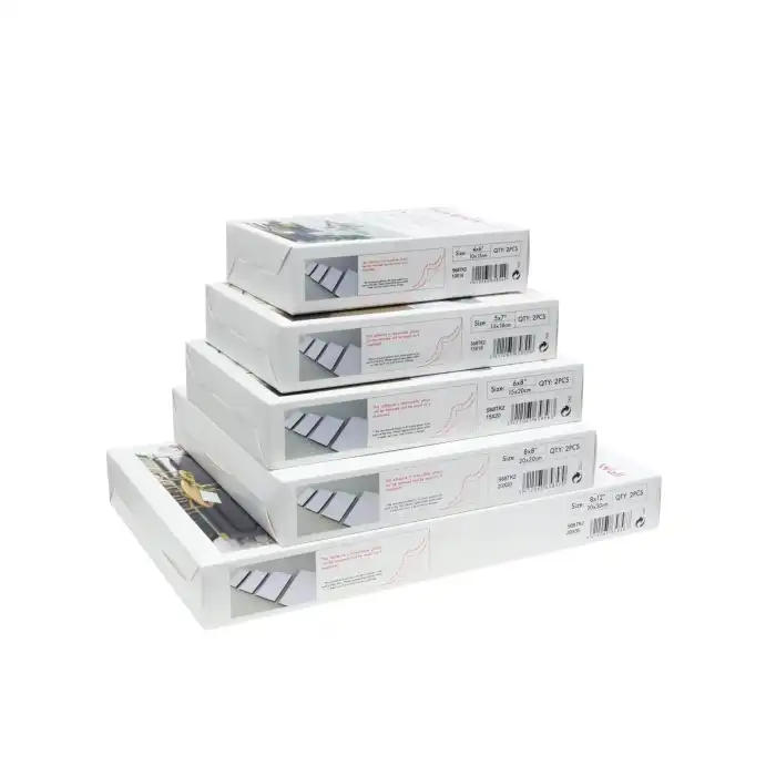 DEKNUDT S68TK2 Bloc photo autocollant en mousse avec bord noir (lot de 2) 15X20