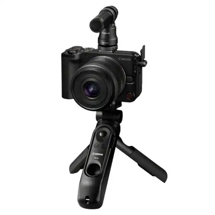 CANON EOS R50 V + RF-S 14-30 mm f/4-6,3 IS STM PZ + Poignée/Trépied HG-100TBR + Micro DM-E100 + Carte SD 128GO