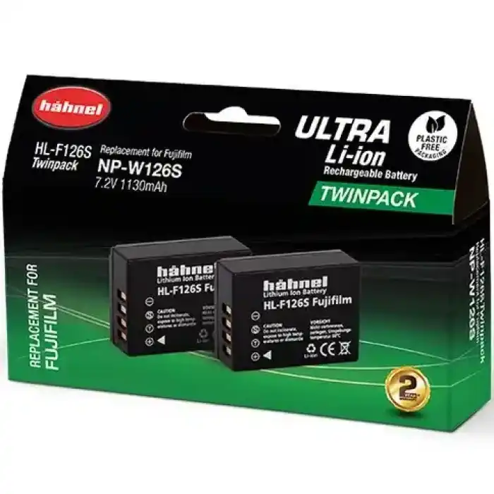 HAHNEL HL-F126S Fujifilm NP-W126S ULTRA 2 Batteries 
