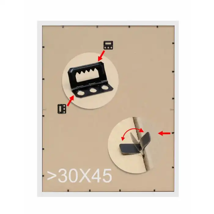 DEKNUDT S41VK1 Cadre Photo Blanc avec bordure argenté 13x13cm