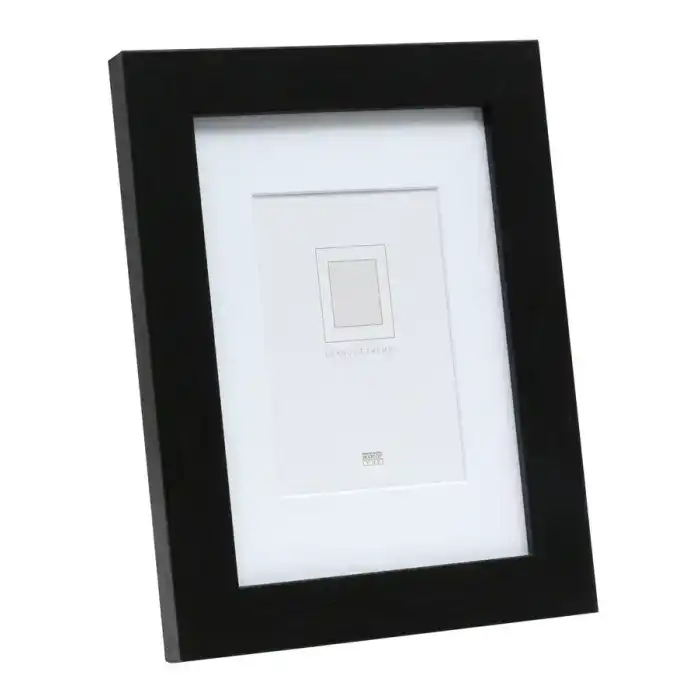 DEKNUDT S66KF2 P1 Cadre photo noir avec passe-partout blanc 30X40 (20X30)