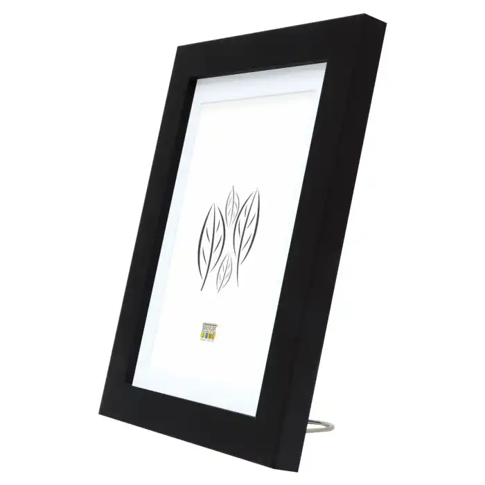 DEKNUDT S66KF2 P1 Cadre photo noir avec passe-partout blanc 30X40 (20X30)