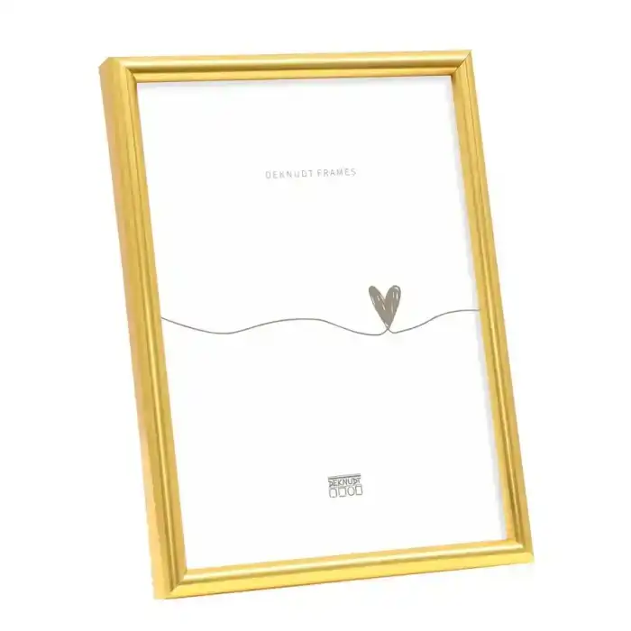 DEKNUDT S011A4 Cadre photo simple en couleur doré 20x30
