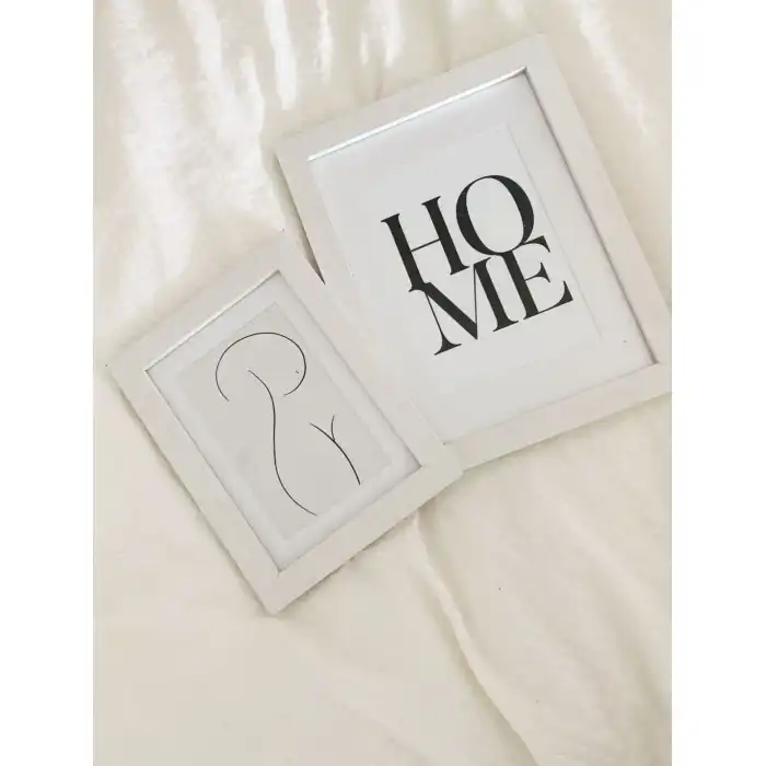 DEKNUDT S66KF1 P1 Cadre photo blanc avec passe-partout blanc 20X30 (13X18)