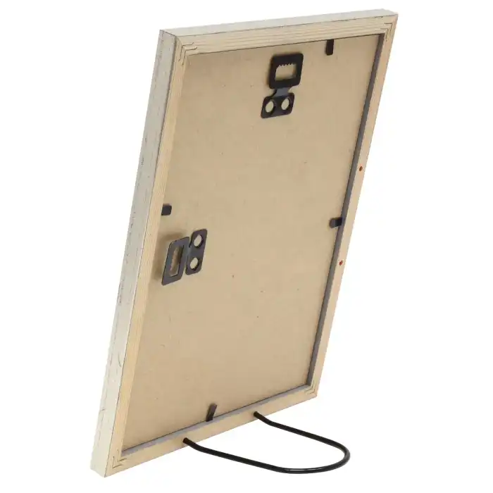 DEKNUDT S236D1 Cadre photo en bois couleur argenté 15x20
