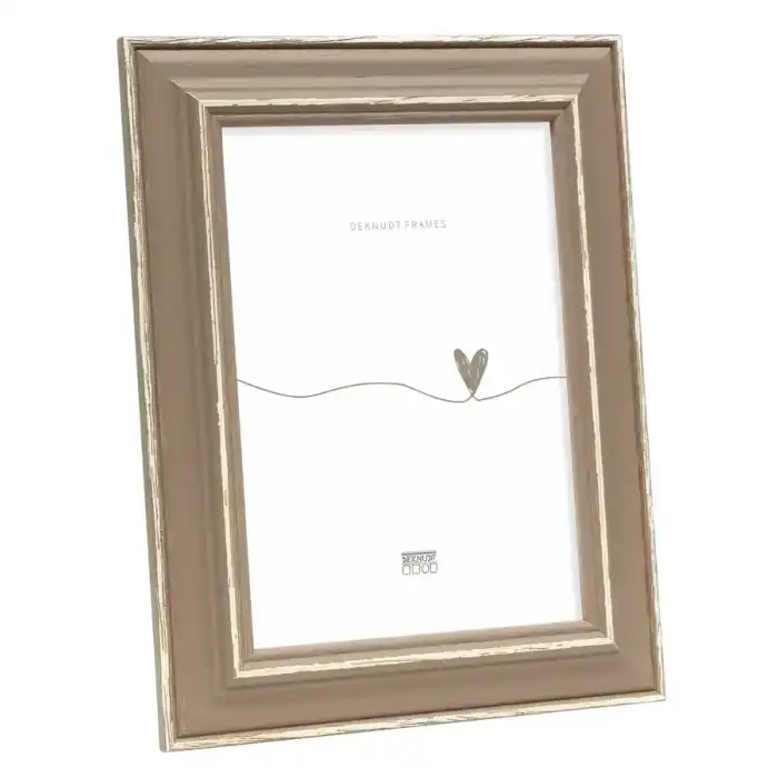 DEKNUDT S221F3 30X40 Cadre photo beige avec biseau naturel