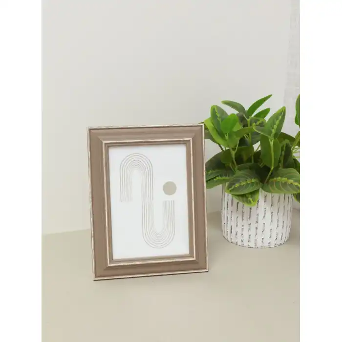 DEKNUDT S221F3 30X40 Cadre photo beige avec biseau naturel