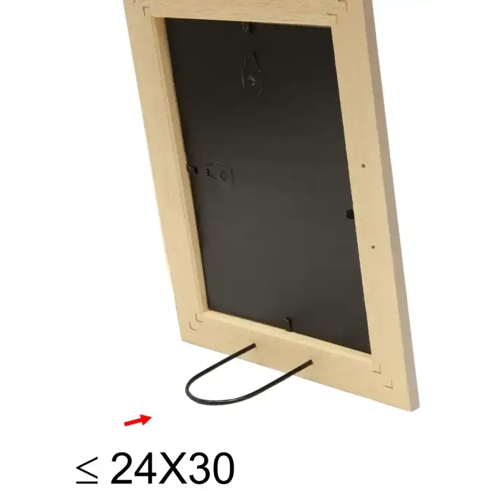 DEKNUDT S221F3 30X40 Cadre photo beige avec biseau naturel