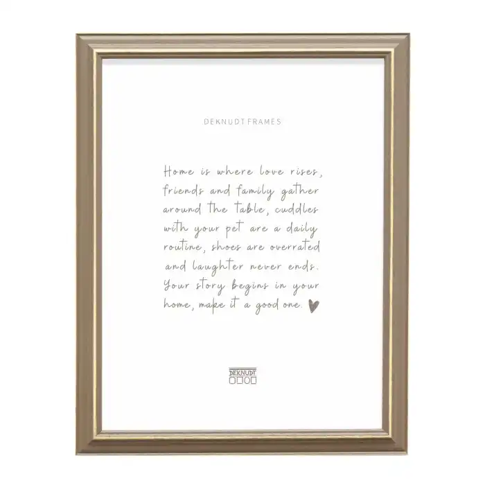 DEKNUDT S221F3 30X40 Cadre photo beige avec biseau naturel