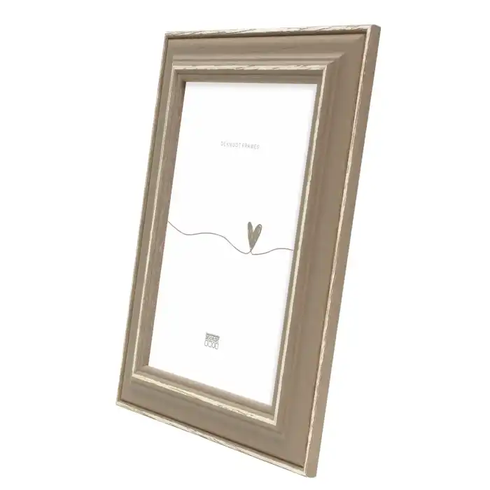 DEKNUDT S221F3 30X40 Cadre photo beige avec biseau naturel