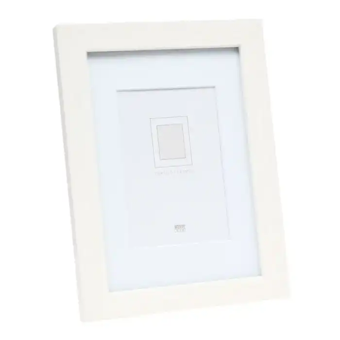 DEKNUDT S66KF1 P1 Cadre photo blanc avec passe-partout blanc 30X30 (20X20)