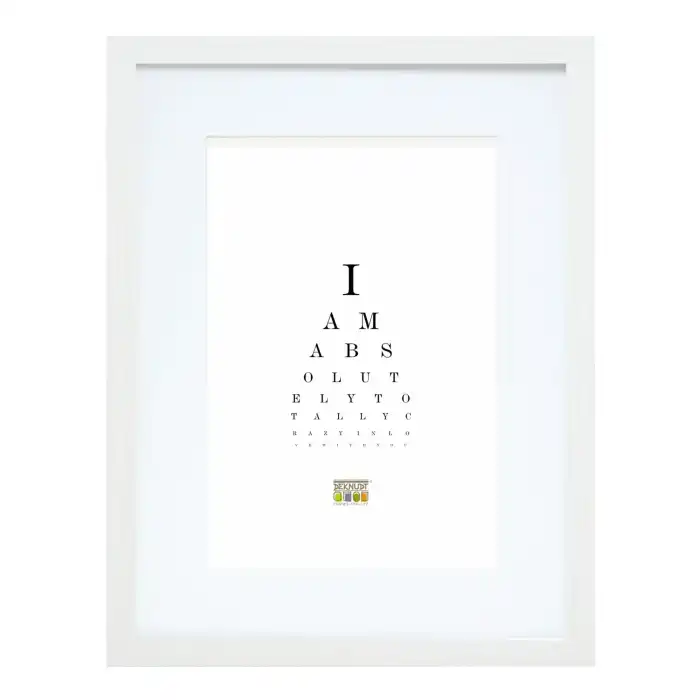 DEKNUDT S66KF1 P1 Cadre photo blanc avec passe-partout blanc 30X30 (20X20)