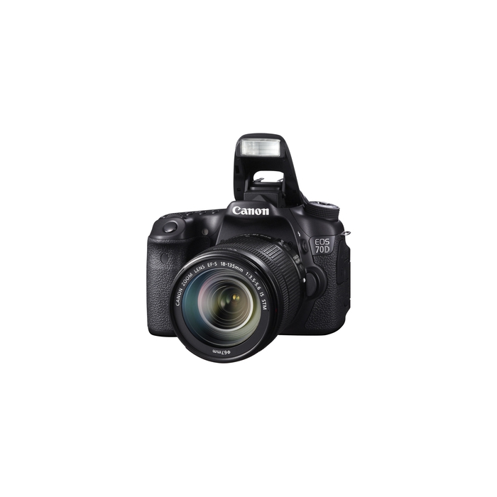 Canon EOS 70D + EF-S 18-135mm Kit d'appareil-photo SLR 20,2 MP CMOS 5472 x 3648 pixels Noir