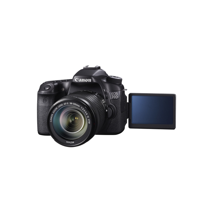 Canon EOS 70D + EF-S 18-135mm Kit d'appareil-photo SLR 20,2 MP CMOS 5472 x 3648 pixels Noir