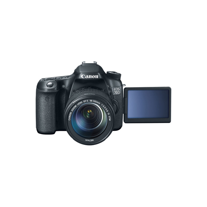 Canon EOS 70D + EF-S 18-135mm Kit d'appareil-photo SLR 20,2 MP CMOS 5472 x 3648 pixels Noir